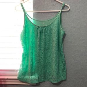 teal tank top from new york& company